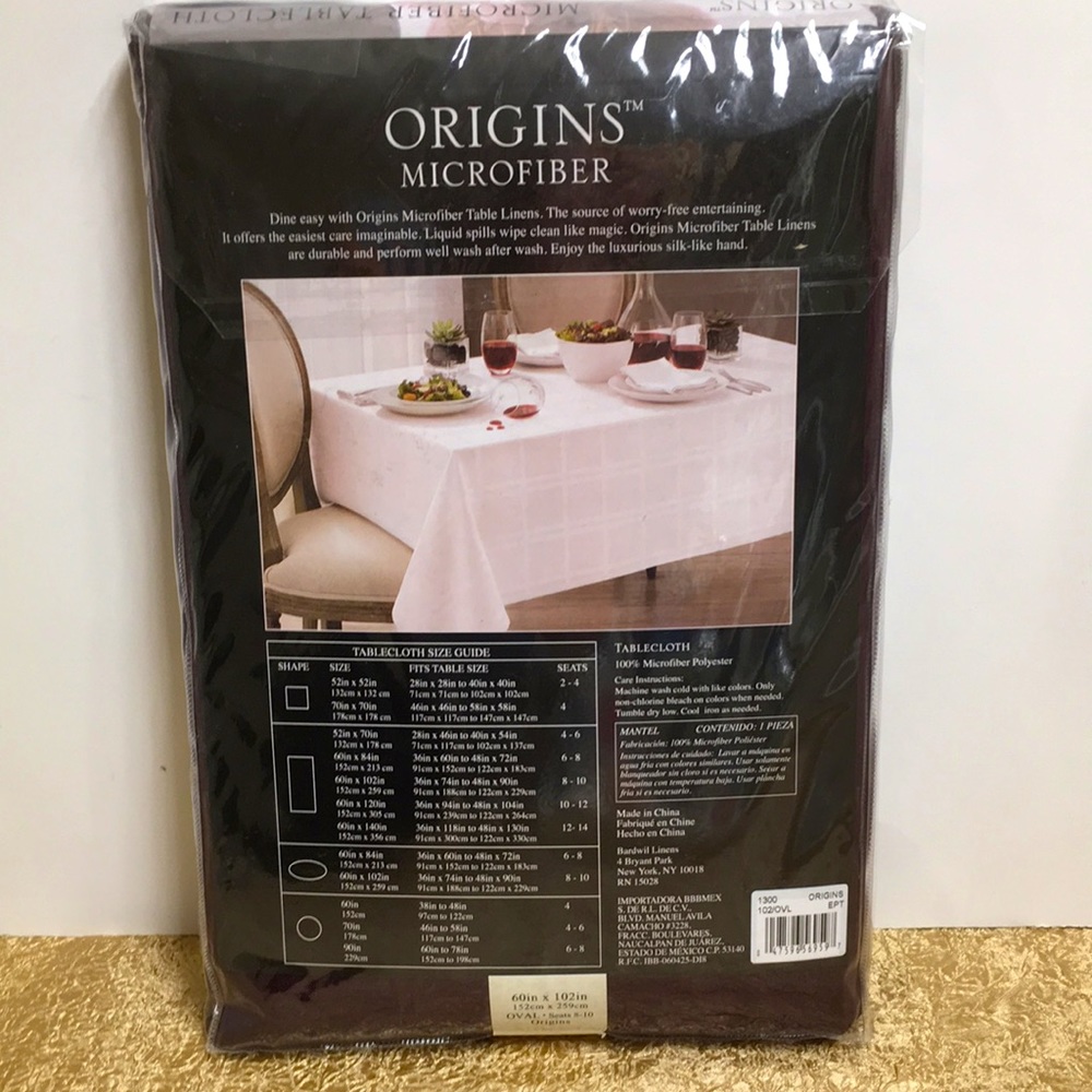 Origins microfiber tablecloth - Picture 2 of 6